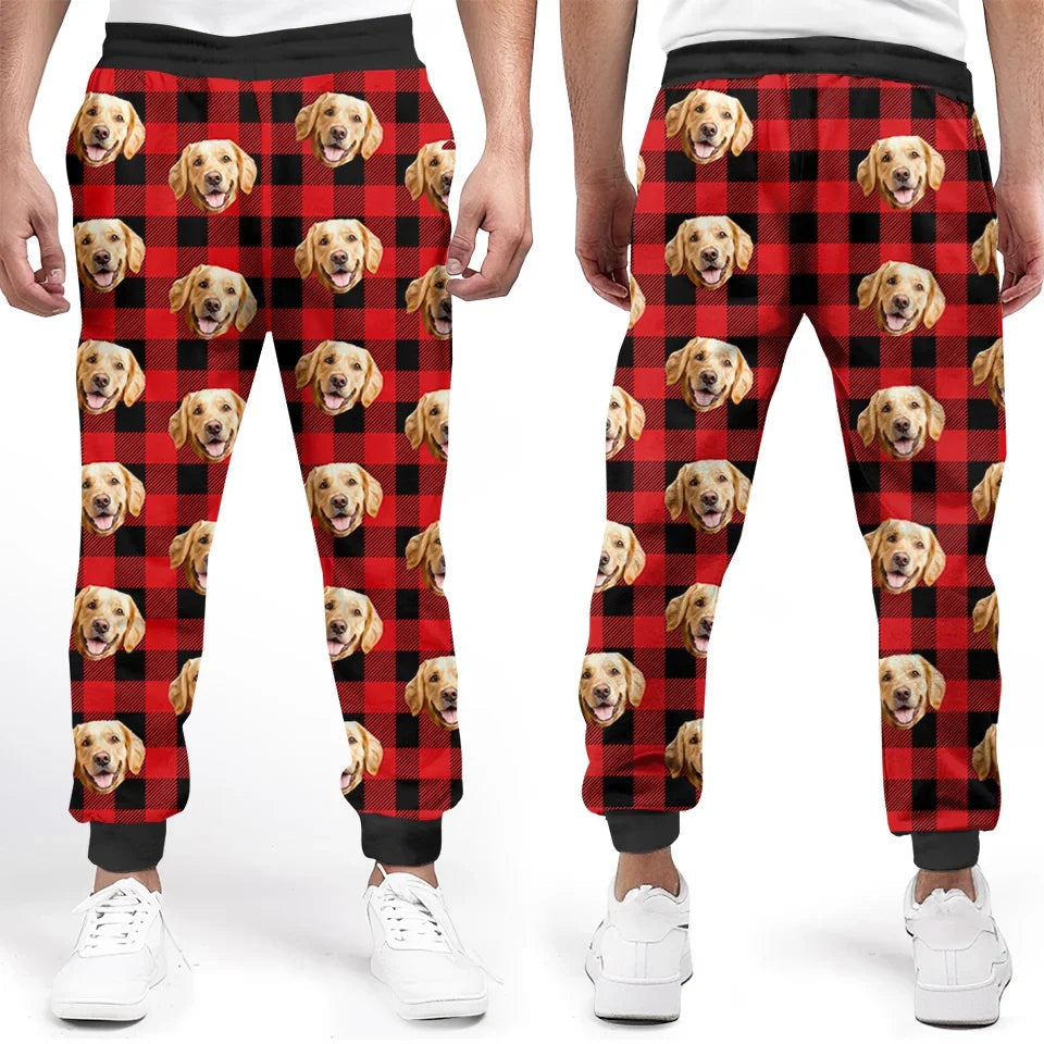 Custom Photo Pets Make The Holidays Paws-Itively Perfect - Dog & Cat Personalized Custom Unisex Sweatpants - Christmas Gift For Pet Owners, Pet Lovers