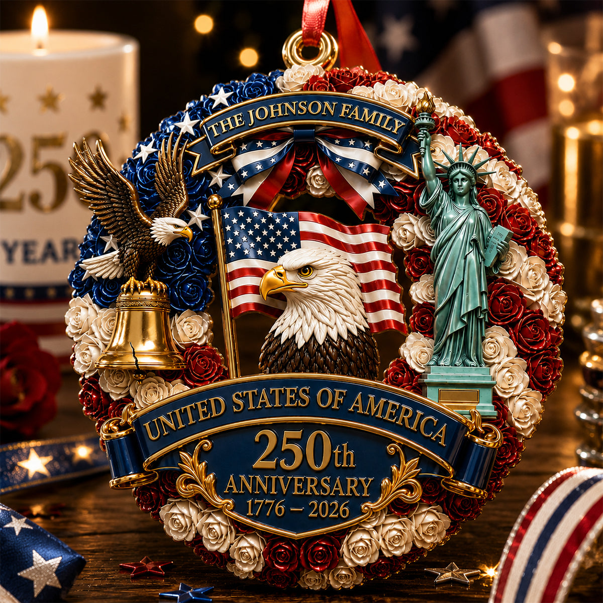 America 250 Ornament - Proud American Family Ornament - Real 3D Raised Ornament 67326f90-eb24-439e-a4da-5a517b7b77e4-banner-2-1-.jpg