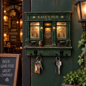Personalized Irish Pub Key Holder, Custom Family Bar Sign, Shamrock Wall Key Rack, Rustic Entryway Decor, Housewarming Gift 6733b681-931f-46bc-af12-6890cab1b47b-b190cbf1-b6af-4391-b788-594f8b80eb00.png