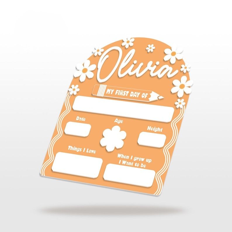 Customized Back to School Sign, First Day of School Sign, Last Day of School Sign, Back to School Photo, Custom Kids School Board Sign Gifts