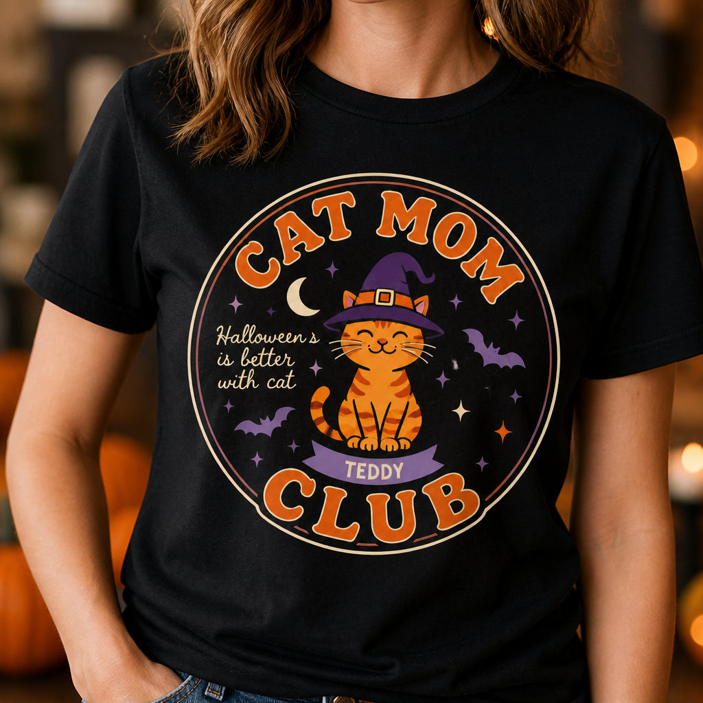 Halloween Cat Mom Club Tee – Personalized Pet Name - Personalized T-shirt 674fa118-f38d-436b-97bf-03e36b134f0b.jpg