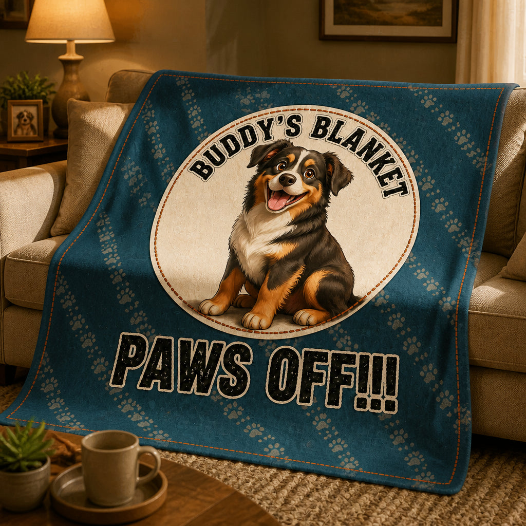 Personalized Dog Blanket - [Pet Name]'s Blanket PAWS OFF!!! - Personalized Blanket 675671c1-dc0b-42a3-81ef-58bc79ba56be.jpg