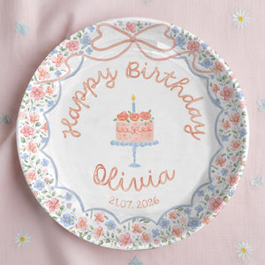 Personalized Birthday Plate for Girl – Custom Pink Cake Plate with Name – Floral Ceramic Keepsake Gift 677c22ed-5f71-4d15-b0a2-64754a8fb0ac-7.jpg