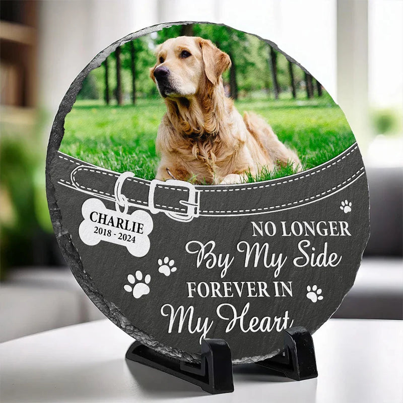 You Left Paw Prints On My Heart Forever - Memorial Personalized Memorial Stone