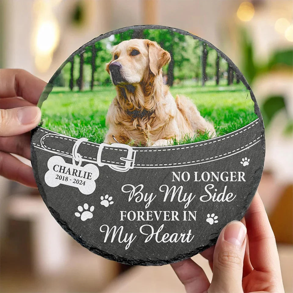 You Left Paw Prints On My Heart Forever - Memorial Personalized Memorial Stone