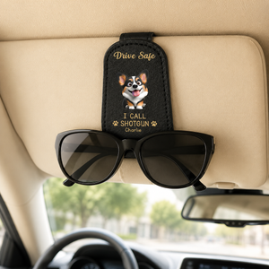 Funny Dog Custom Photo Drive Safe Daddy Sunglasses Holder: Personalized Sunglasses Holder For Dog Dad With Dog, Fathers Day, Gift For Dad, Grandpa