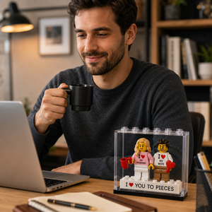 Couples Personalised Brick Minifigure Couple Gift: Custom Romantic Keepsake for Partners , Anniversary Gift