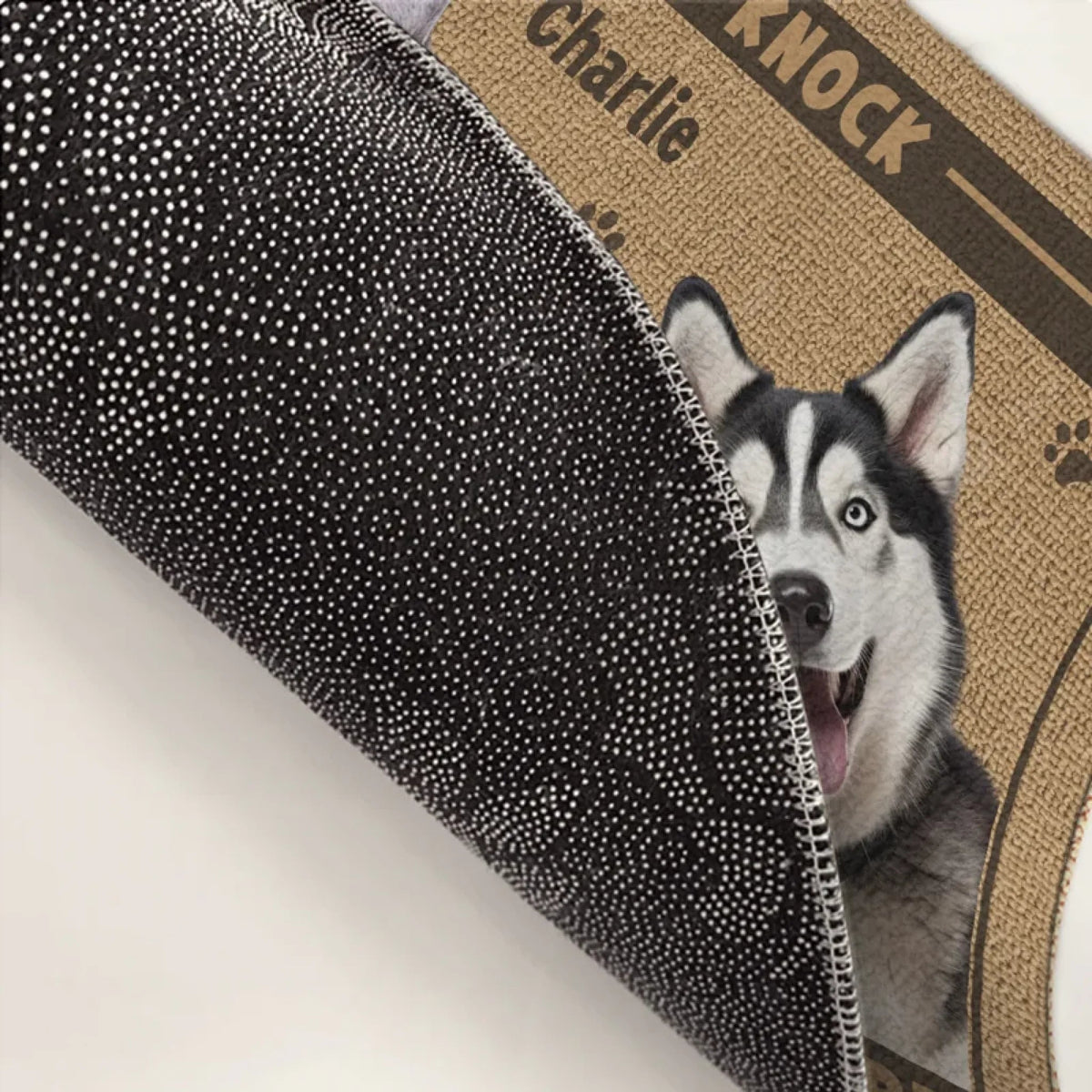 Custom Photo Home Decor Decorative Mat - Personalized Birthday Gifts For Dog Cat Lovers, Dog Dad And Mom, Cat Owners - Wipe Your Paws, Hooman