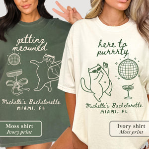 Getting Meowied Bachelorette Shirt: Funny Cat Lovers Bride Party Tee 67adac6a-661e-49a4-a13f-162d532a372d-3.jpg
