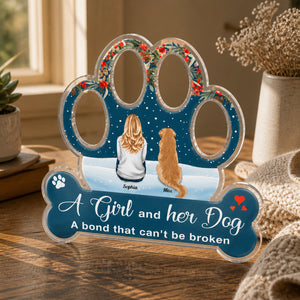 A Girl and Her Dog – Photo Paw Acrylic Standing Plaque - Personalized Acrylic Custom shape Standing 1 layer (FS) 67aeef25-d8dc-4ab2-bd92-9b6e9dce4988.jpg