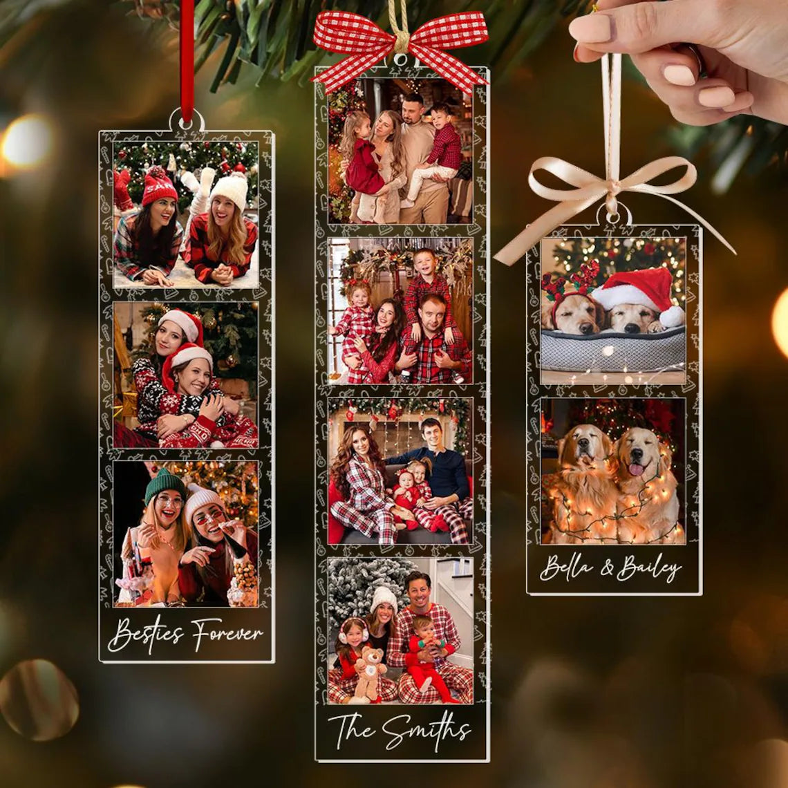 Custom Photo Strip Ornament, Personalized Photo Strip Christmas Ornament 2025, Family Photo Frame Ornament, Family Keesake, Family Xmas Gift 67cbc630-201c-49c2-a22d-89328cdcf9a1-2.webp