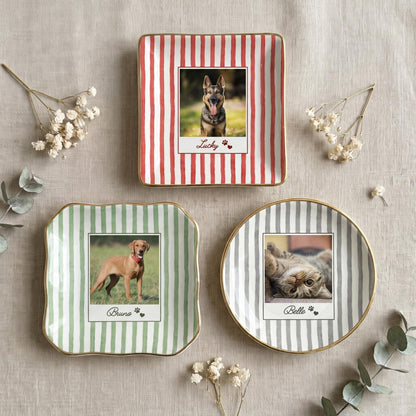 Custom Pet Photo Ceramic Jewelry Tray, Personalized Dog Cat Portrait Ring Holder, Ring Dish 67d28de8-9e17-4f45-89dc-dba353df0bf2-6.jpg