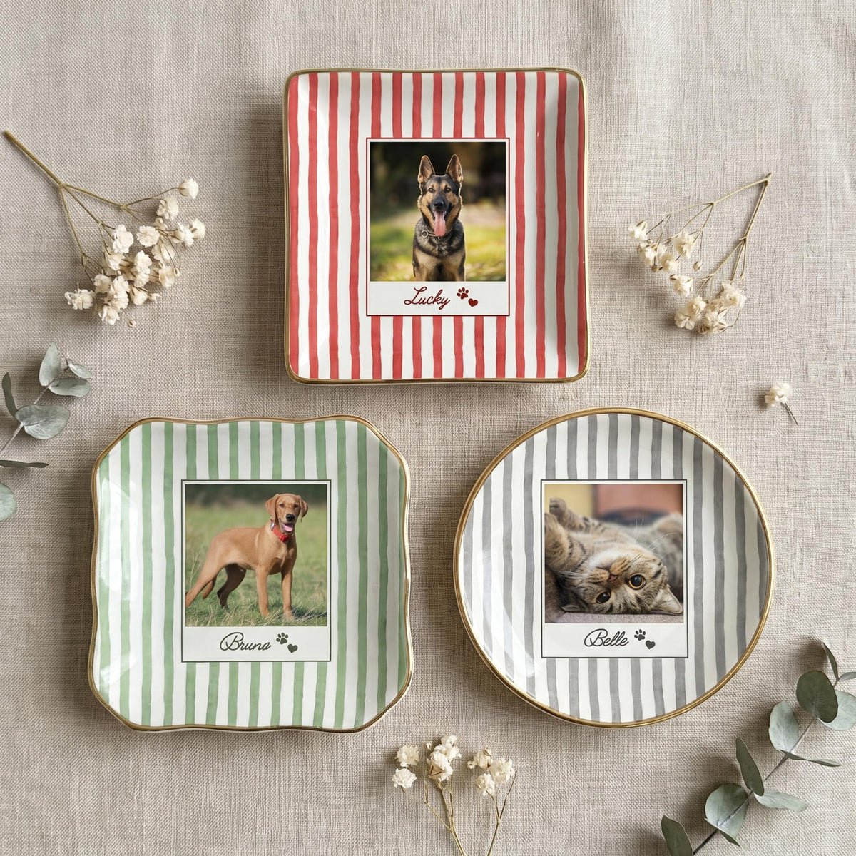 Custom Pet Photo Ceramic Jewelry Tray, Personalized Dog Cat Portrait Ring Holder, Ring Dish 67d28de8-9e17-4f45-89dc-dba353df0bf2-6.jpg