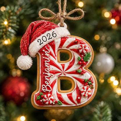Personalized Peppermint Christmas Ornament, Custom Name Initial Monogram Ornament, Candy Cane Letter Xmas Decor,Kids Christmas Tree Ornament 67dc0fd5-1359-4997-b8e3-99649238401c-9.jpg
