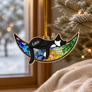 Personalized Cat Name Stained-Glass Crescent Shape Ornament - Personalized Shape Ornament 67dc2d46-5471-4571-9f09-39e568799ef8.jpg