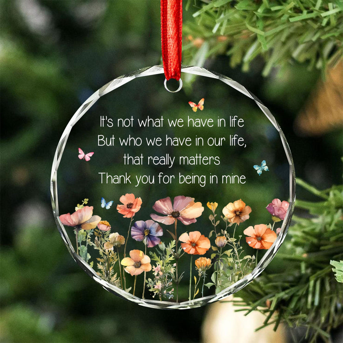 Wildflower Best Friend Ornament, Custom Bestie Glass Keepsake, Friendship Thank You Gift for Women, Soul Sister Christmas Gift, BFF Decor 67e3f49f-7518-43e6-88a3-d00957de474a-5.jpg