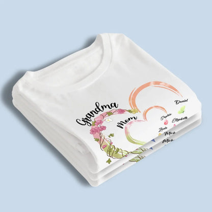 Family Is Where Love Is Endless - Family Personalized Custom Unisex T-shirt, Premium T-shirt, Hoodie - Gift For Mom, Grandma