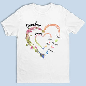 Family Is Where Love Is Endless - Family Personalized Custom Unisex T-shirt, Premium T-shirt, Hoodie - Gift For Mom, Grandma