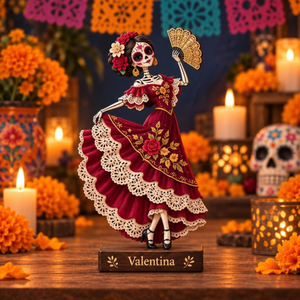 Personalized Day of the Dead Wooden Block, Catrina Figurine Decor, Dia de los Muertos Mexican Folk Art, Ofrenda Decoration, Memorial Gift 67f1a1fe-2c17-4bc8-968d-05a90fd4a82d-5.png