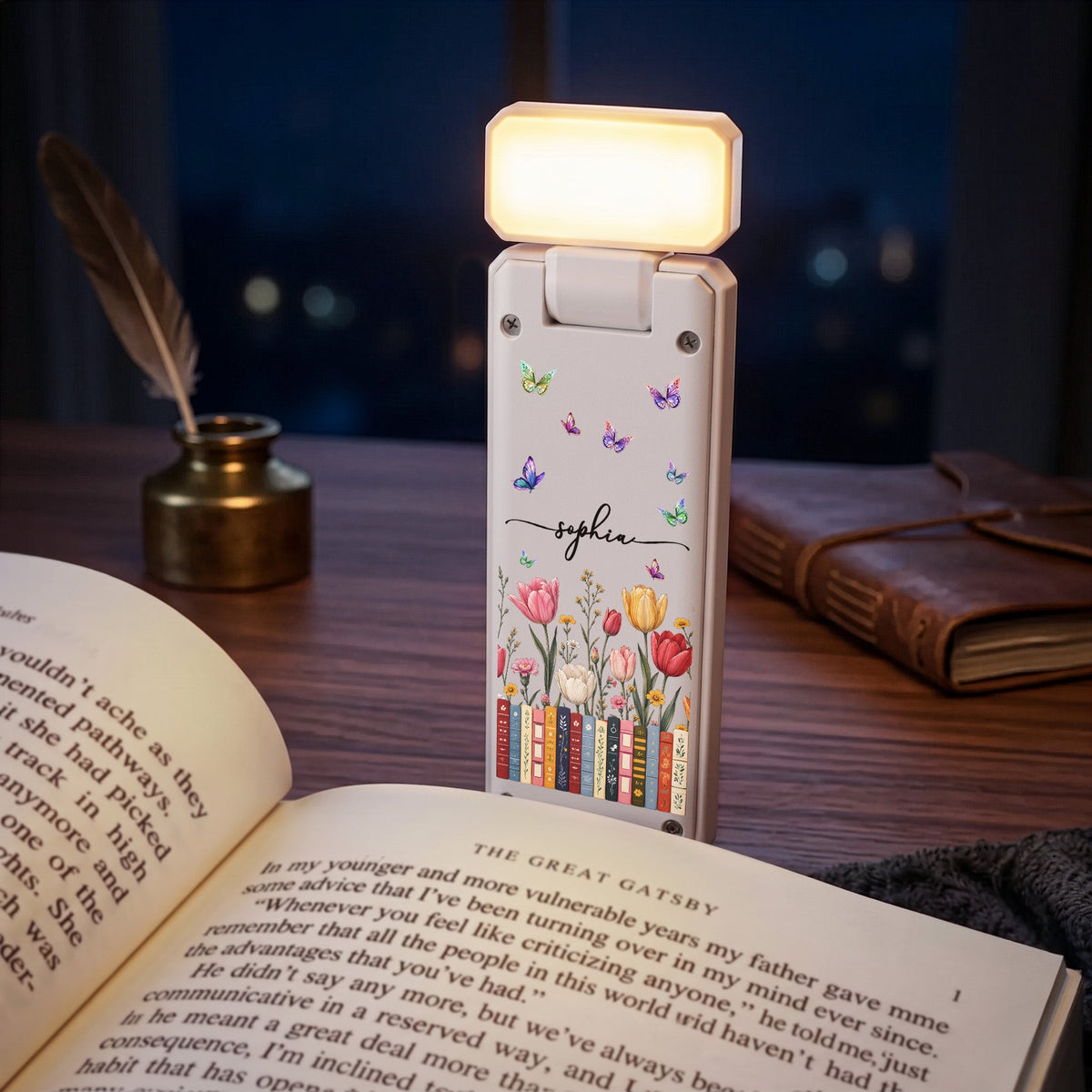Custom Birth Flower & Name For Friends, Book Lovers, Book Clubs - Personalized Reading Lamp 67ff7928-ca77-407f-989f-76e86e148150-banner-3.jpg