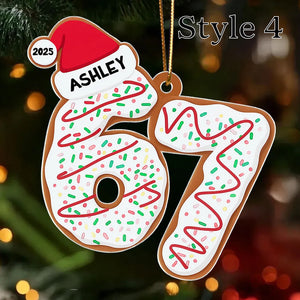 Custom Six Seven - Personalized Acrylic Ornament - Teen Slang Funny Tree Decor, Funny Teen Grandkid Gift