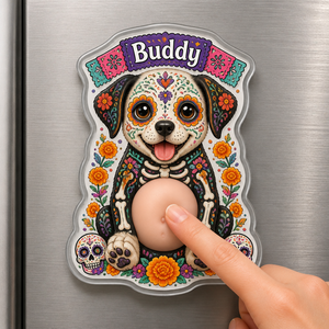 Personalized Day of the Dead Pet Magnet – Photo-to-Art + Name - Personalized Acrylic Refrigerator Magnet - Soft Rubber Belly 68050932-e0f7-422b-9531-279ba909adbc.png