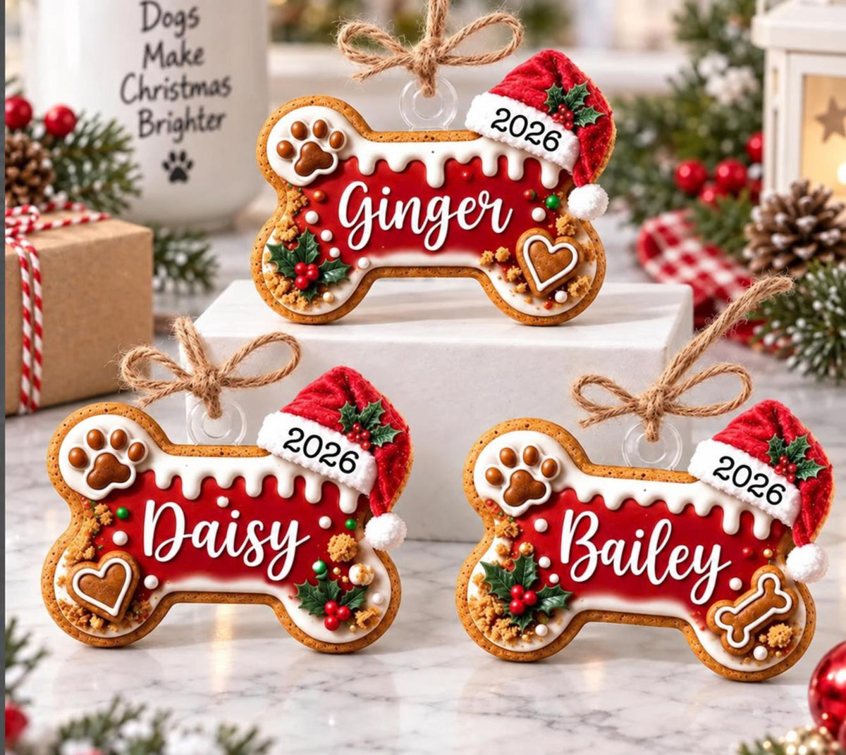 Personalized Dog Christmas Ornament 2026, Dog Bone Acrylic Ornament, Custom Dog Name Xmas Tree Decor, Cute Dog Lover Keepsake Gift 6809d180-5d2e-4677-b3da-1828a9b815cf-1.jpg