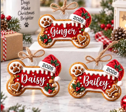 Personalized Dog Christmas Ornament 2026, Dog Bone Acrylic Ornament, Custom Dog Name Xmas Tree Decor, Cute Dog Lover Keepsake Gift 6809d180-5d2e-4677-b3da-1828a9b815cf-1.jpg