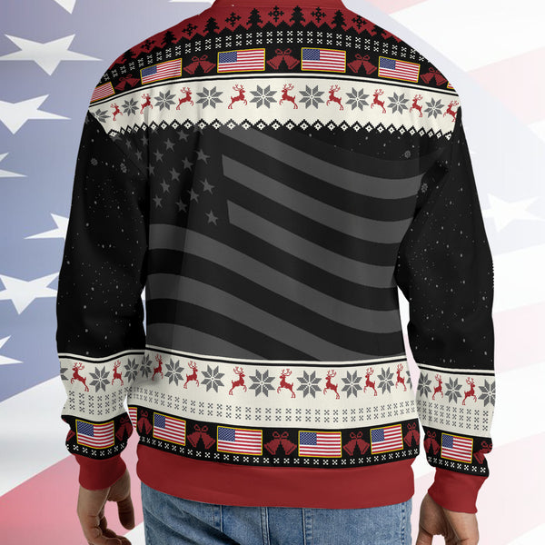 Personalized Freedom Charlie Kirk Ugly Sweater, A True Patriot Charlie Kirk Christmas All-Over-Printed Sweatshirt