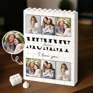 Personalized Photo Upload Building Brick Blocks for Mum | Custom Building Block Keepsake | Mother s Day Gift