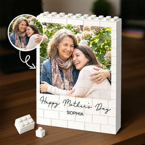 Custom Photo Upload Building Brick Blocks | Mother's Day Gift | Personalized Gift for Mom