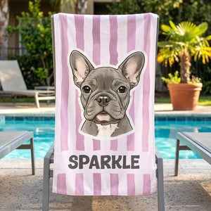 Custom Pet Photo Beach Towel, Personalized Dog & Cat Name Towel, Gift for Dog & Cat Lovers 6847ec35-c09e-42c3-9b31-5b59b98ac500-3.jpg