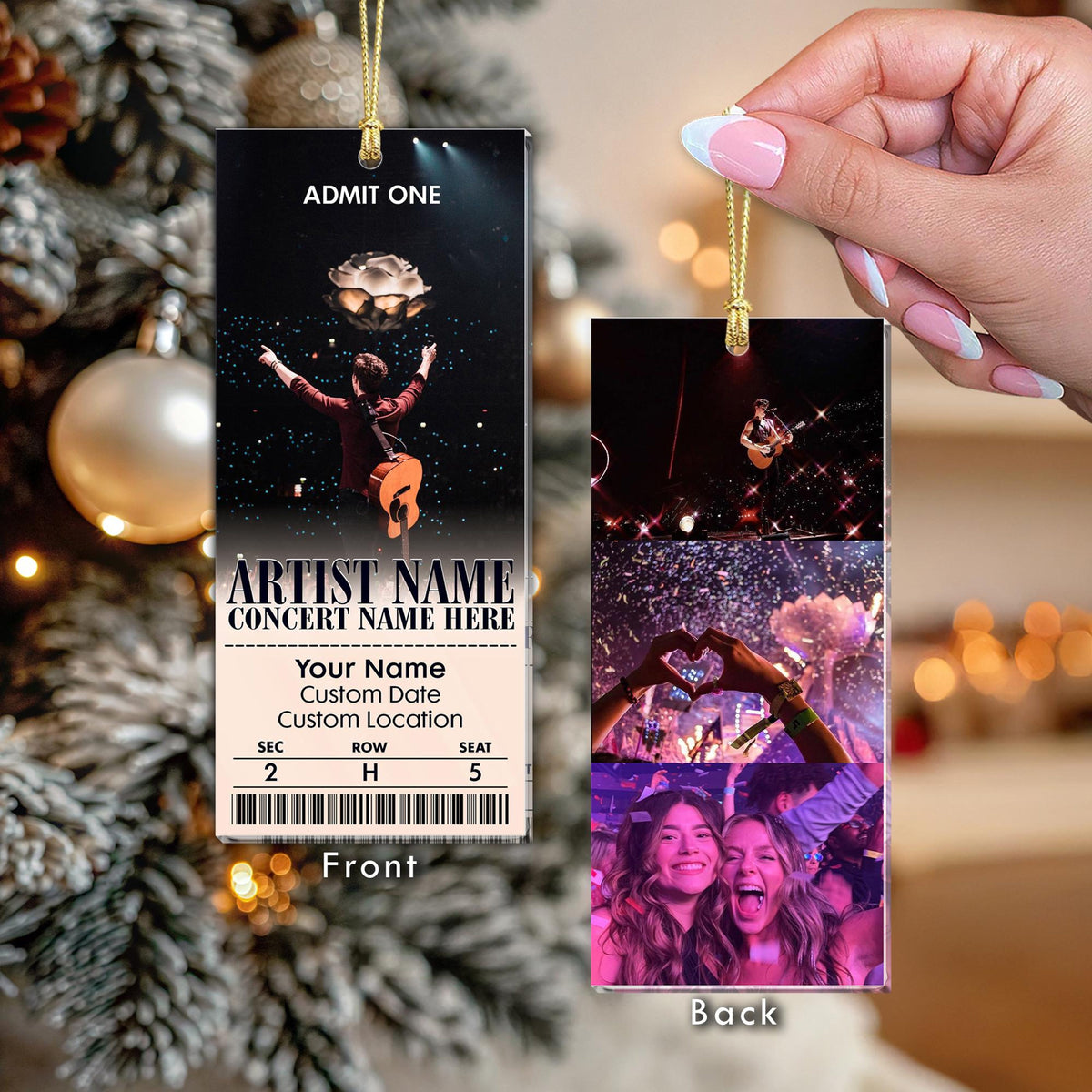 Personalized Acrylic Favorite Concert Ticket Acrylic Ornament: Music Lover Gift Keepsake 684fe78a-43c7-405b-b1e0-2616f8ae0e42-1.jpg