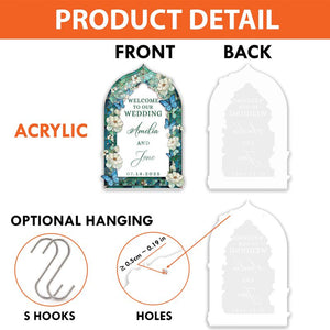 50th Birthday Sign, 50th Birthday Decorations, Personalized Welcome Sign for Birthday Party, Custom 50 Birthday Party Welcome Sign