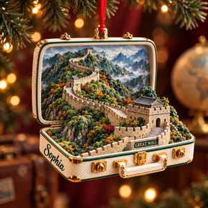 Personalized Great Wall of China 3D Suitcase Christmas Ornament – Travel Souvenir & Gift for China Lovers 6874da11-b6d1-4c0d-aca3-3fc9db225b06-Great-Wall-Christmas-Travel-Ornament-1.png
