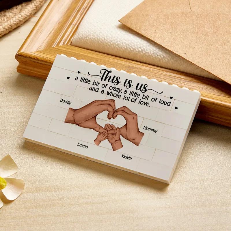 This Is Us Personalized Building Brick Family Puzzle Building Brick Blocks Gift for Mother Gift For Father