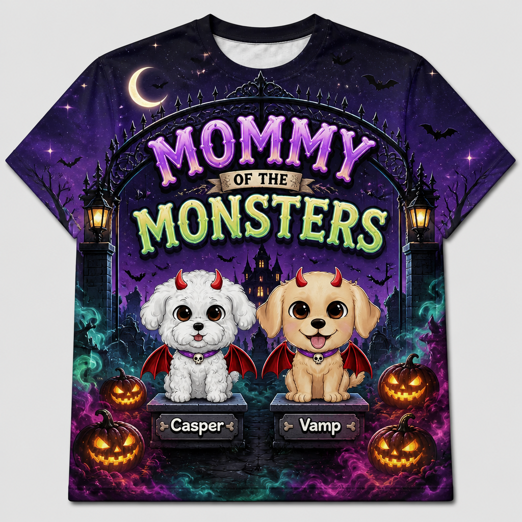 Mommy of the Monsters — Custom Pet Cartoon AOP Tee - Personalized T-Shirt - All over printed 687d8163-1b20-4bbf-9885-b680af843a5e.png