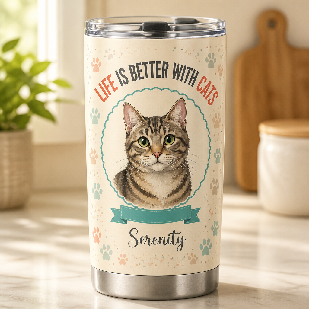 Life Is Better With Cats — Custom Pet Portrait Tumbler - Personalized Tumbler 689461ed-e143-4bc5-a737-ecd4a0831d82.png