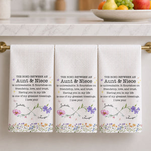 The Bond Between An Aunt & Niece, Personalized Kitchen Towel, Gift For Aunt 689aa154-3cb5-474a-825c-03e0797cf813-banner-2.jpg