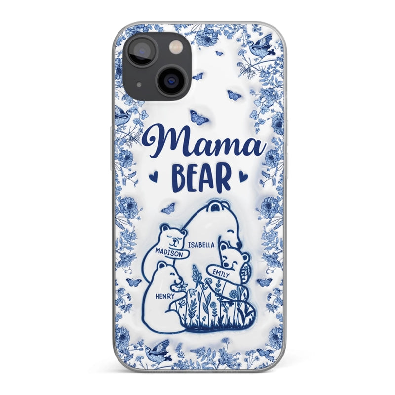 Custom 3D Inflated Effect Printed Phone Case - Personalized Birthday Gifts For Mom, Grandma - Love You Beary Much