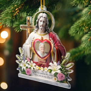 Custom Photo Acrylic Ornament - Personalized Christmas Memorial Sympathy Gifts For Loss Of Mom, Dad - Until Forever, You re With Me