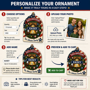 Patriotic 250th Anniversary Family Ornament — Custom Name & Year - Personalized 3-Layered Wood Ornament 68bca496-5873-4227-85b9-77c929a4c964.jpg