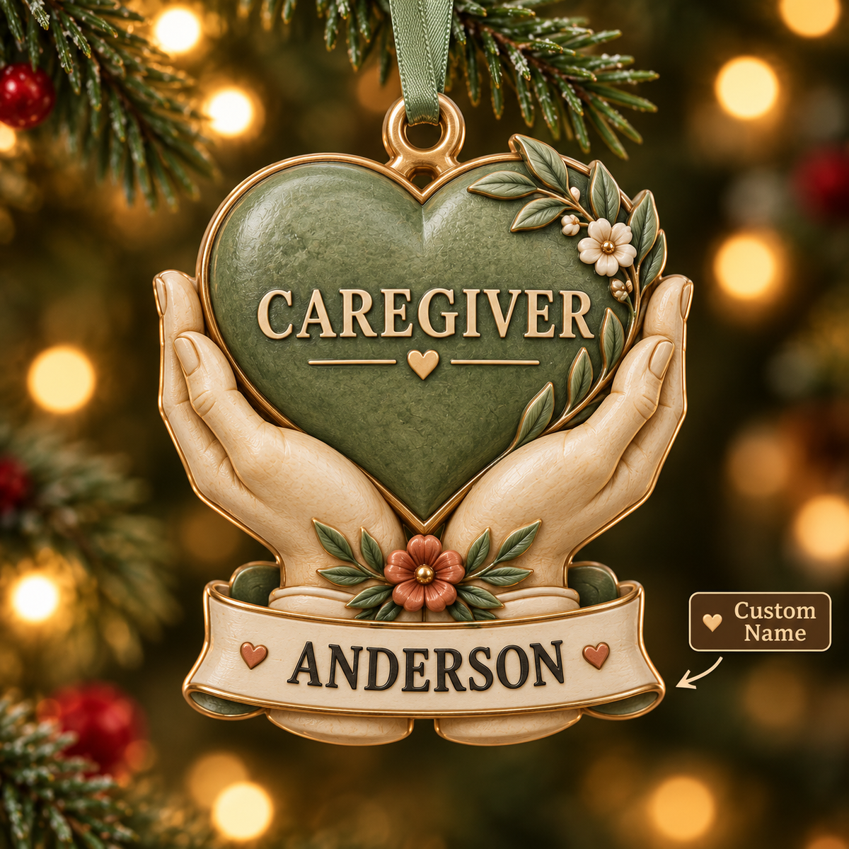 Personalized Caregiver Christmas Gift - Custom Name Caring Hands Heart 3D Ornament 68bfccd0-2122-4575-927e-b7deab3f9706-Caregiver-Heart-Keepsake-Ornament-Image-Sep-23-2026-11_21_21-AM.png