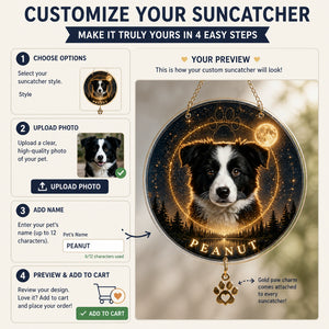 Celestial Pet Memorial Portrait Canvas — Upload Photo + Name - Personalized 1 Layered Suncatcher with Charm 68ce3b45-8970-4a53-971f-59d0f2176540.jpg