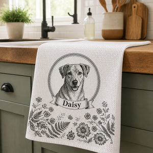 Custom Pet Portrait Kitchen Towel – Vintage Botanical Cameo - Personalized Kitchen Towel 68e096de-8f6c-44f4-8b5c-fc962b2c85f4.jpg