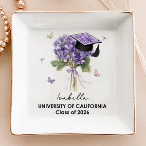Her Graduation Bloom - Personalized Jewelry Dish - College Graduation Gift for Her, Masters Degree, PHD Graduation Keepsake 68fb14b5-1e83-46b1-b34c-2354cab62dd2-b1.png