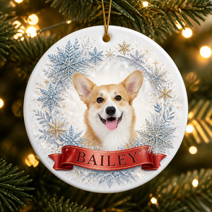 Snowflake Wreath Pet Photo Name Ornament - Personalized Ornament 68fef96b-d8ab-461f-8bc9-24afb4e7bcbc.png