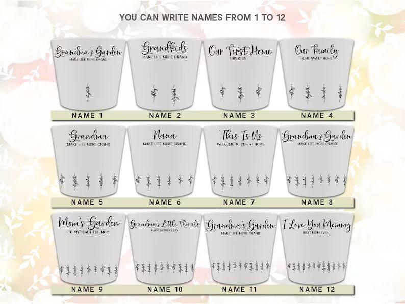 Grandmas Garden Gift for Grandma, Personalized Gifts for Mothers Day Gifts, Personalized Flower Pot, Birth Flower Mom Gifts from Daughter 691a78c9-d623-4d43-aac2-518a276d2fc0-dfggfdf-sdsdssdfsd.jpg