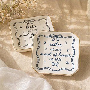 Custom Bridesmaid Jewelry Tray, Personalized Ceramic Ring Dish, Bride Bridal Shower, Friend Bestie Sister Trinket Ring Tray, Maid of Honor 691c7a10-3887-485c-89af-e4a8181f15a9-6.jpg