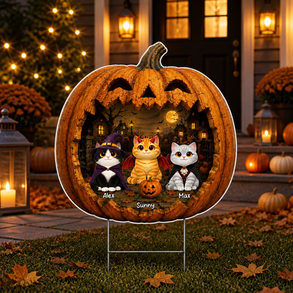 Halloween Pumpkin Yard Sign – Custom Pet Photo-to-Cartoon Portraits (3 Pets) - Personalized Yard Sign 691f328d-5572-49d4-8c77-ab5a5396e6ed.jpg